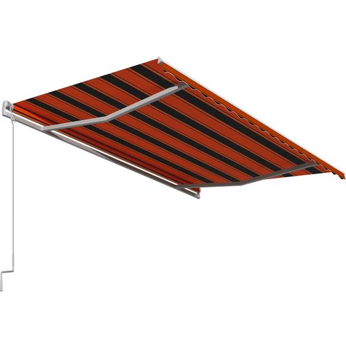 Tenda na automatsko uvlačenje 400 x 300 cm narančasto-smeđa slika 32