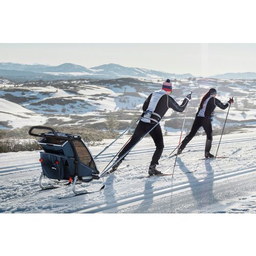 Thule Chariot Cross 2 svjetloplava (alaska) sportska dječja kolica i prikolica za bicikl za dvoje djece (4u1) slika 9