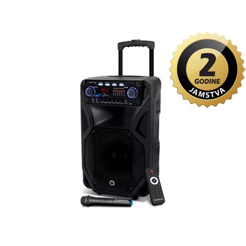 MANTA karaoke, 80W, FM, BT, USB, SD, bež mikr, gitara, baterij, crni SPK5021PRO slika 1