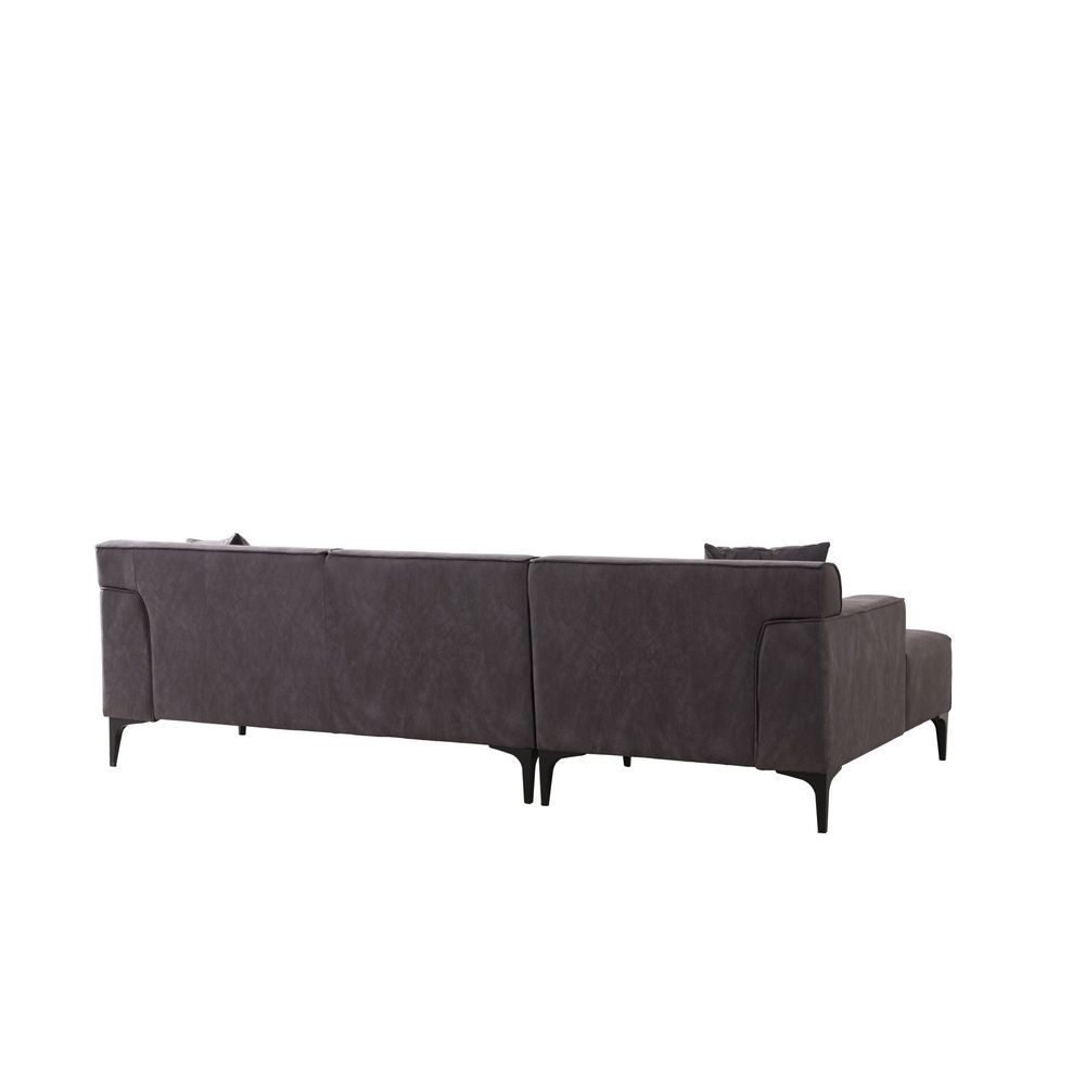 Ugaona sofa New Petra L - boja: antracit slika 8