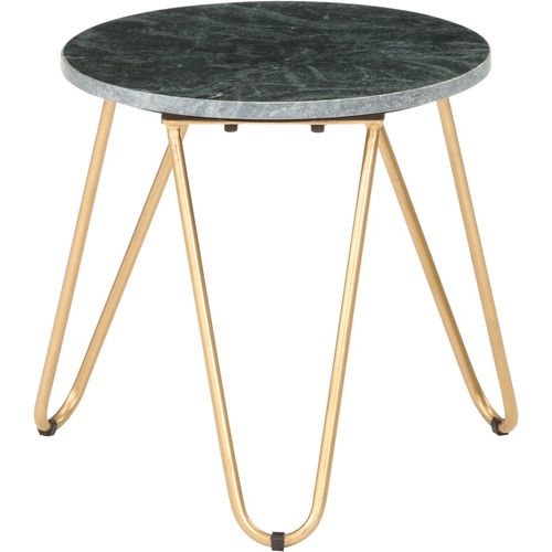 Stolić za kavu zeleni 40x40x40 cm pravi kamen mramorne teksture slika 6