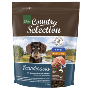 Real Nature Country Scandinavia Mini Adult losos, sob, brusnica, kim 1 kg