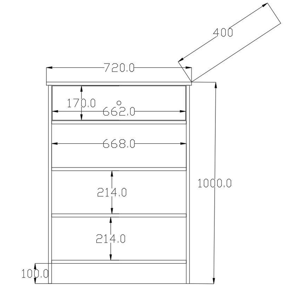 Rb-168-04 Mat Bijela Komoda slika 6