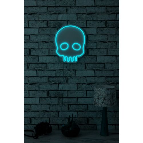 Wallity Ukrasna plastična LED rasvjeta, Skull - Blue slika 12