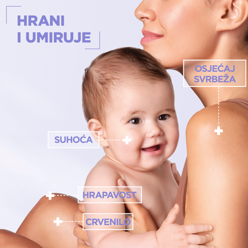 Mixa Panthenol Comfort Umirujuća krema za kožu sklonu atopiji 400ml slika 3