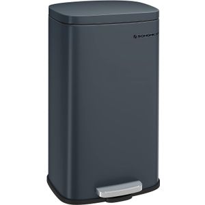 SONGMICS Kitchen waste bin, 30 liters grey