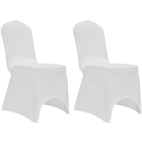 Navlake za stolice rastezljive bijele 12 kom slika 3
