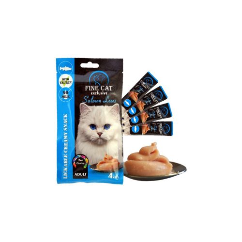 RAPA DOG  fine cat exclusive poslastica creamy losos 4x15gr slika 1