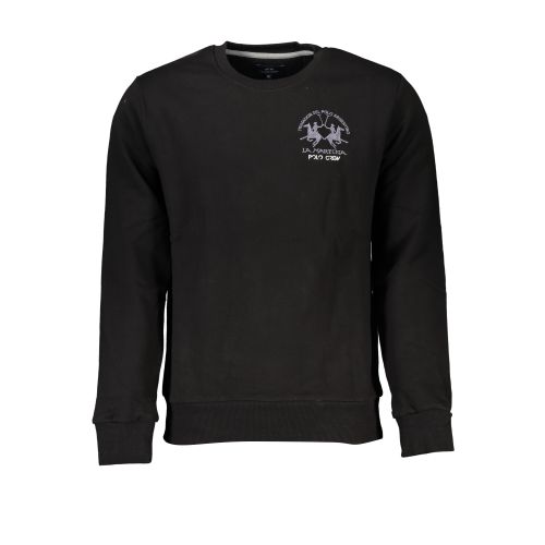 LA MARTINA BLACK MEN'S ZIPLESS SWEATSHIRT slika 1