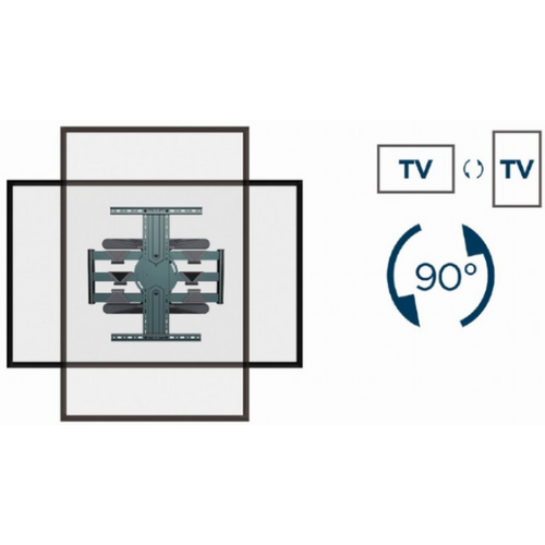 WM-80STR-01 Gembird TV nosac rotate/tilt VESA max. 60x40cm 40-80 max.50kg slika 8