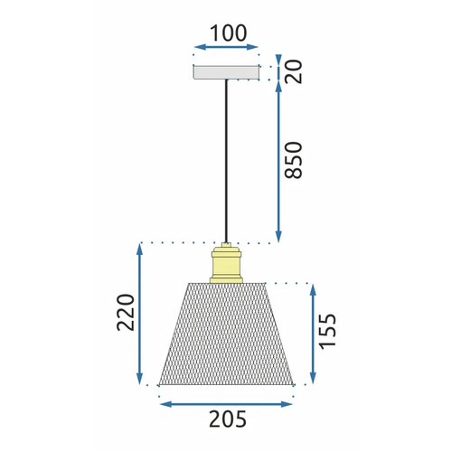 TOOLIGHT APP945-1CP Set zlatna stropna svjetiljka slika 2