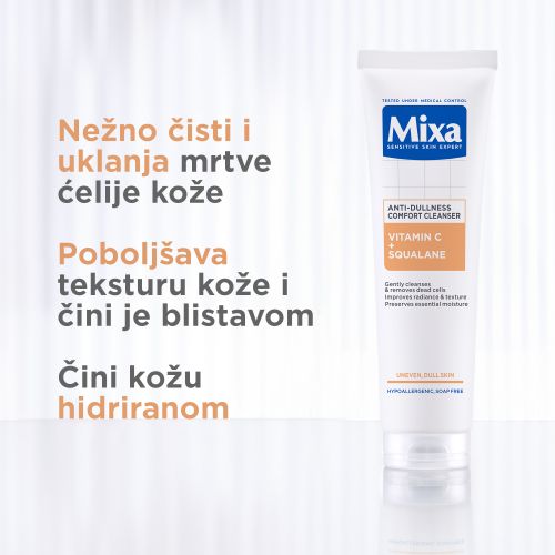 Mixa gel za čišćenje lica protiv umornog izgleda kože​ slika 4