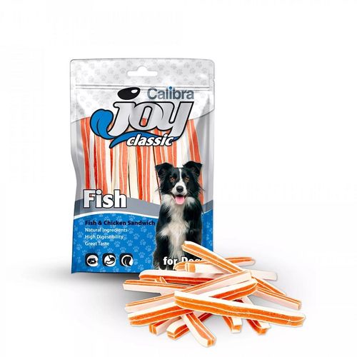 Calibra Joy Dog Classic Riba & Piletina Sendviči, poslastica za pse 80g slika 1