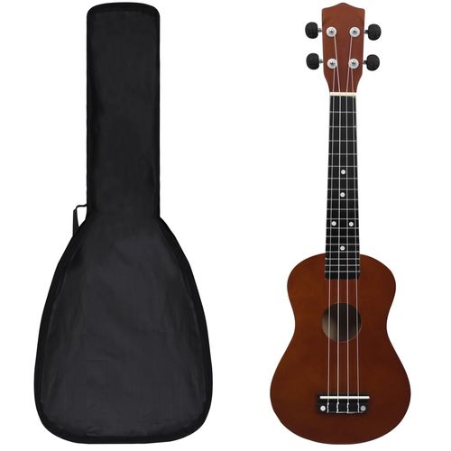 Set dječjeg ukulelea Soprano s torbom boja tamnog drva 23 " slika 19