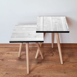 Nesting stolovi 2Shp364 - (2 komada) - boje: bijela