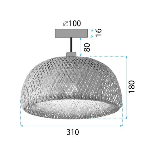 LAMPA WISZĄCA SUFITOWA ZŁOTA APP1577-5C slika 12