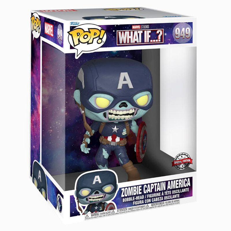 FUNKO POP Figura Marvel What If Zombie Kapetan Amerika Ekskluzivna 25cm image