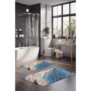 Set prostirki za kupatilo (2 komada) CT-5020, boje: višebojne