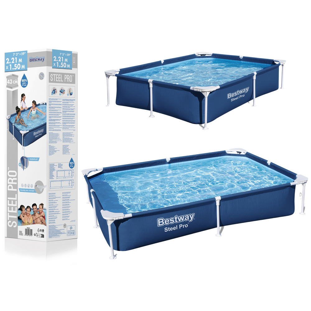 Bestway pravokutni bazen 221x150x43 cm  slika 1