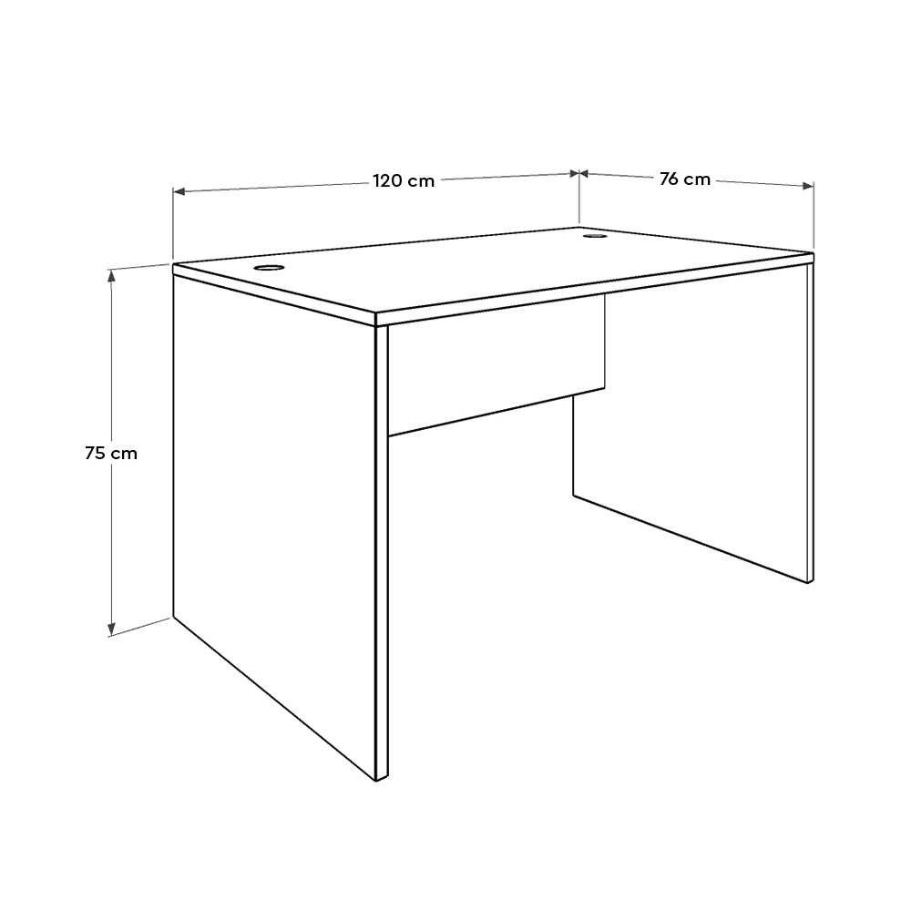 Bijeli Radni Sto Cms-712-Dd-1 slika 5