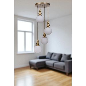 Opviq Luster 591, Bijela, Zlatna