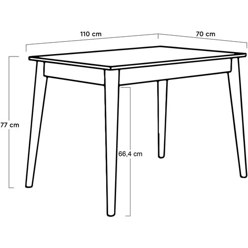 MMS-504-DD-2 White Dining Table slika 8