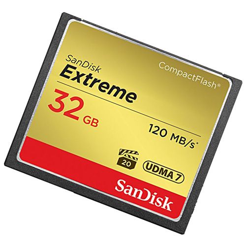 SANDISK Extreme CompactFlash 32GB 800x - SDCFXSB-032G-G46 slika 2