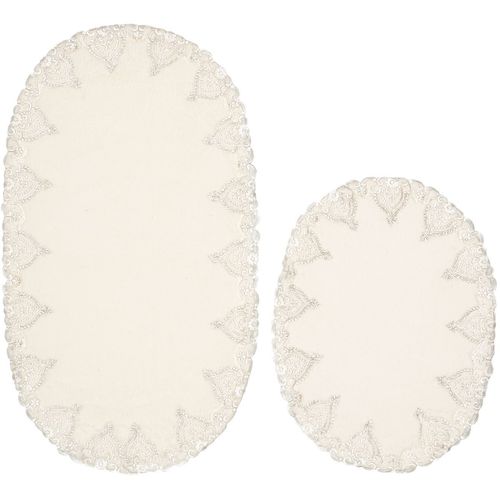 Zara Ç - Cream Cream Bathmat Set (2 Pieces) slika 2