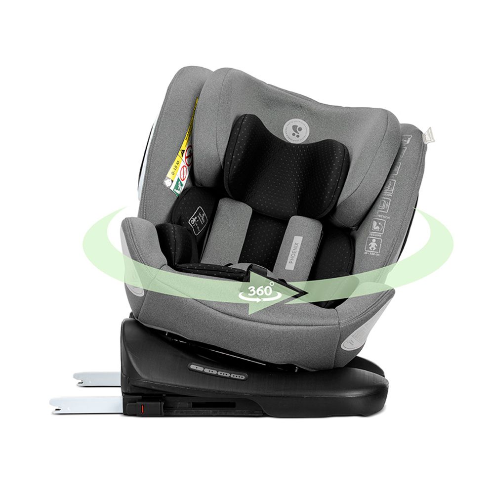 Lorelli Rotirajuća autosjedalica Phoenix 40-150cm Isofix, Lemon Curry slika 3