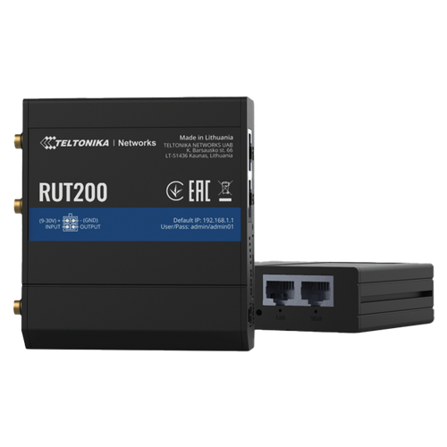 Teltonika RUT200 Industrial LTE WiFi Router, 4G, 1xWAN, 1xLAN, 1xSIM slika 1