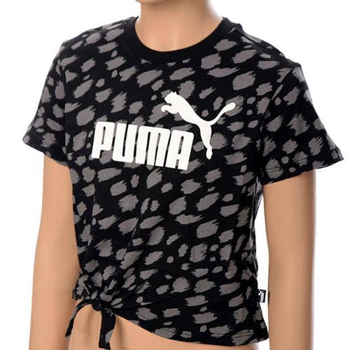 Puma Majica Puma Animal Aop Knotted Tee Black 673523-01 slika 1