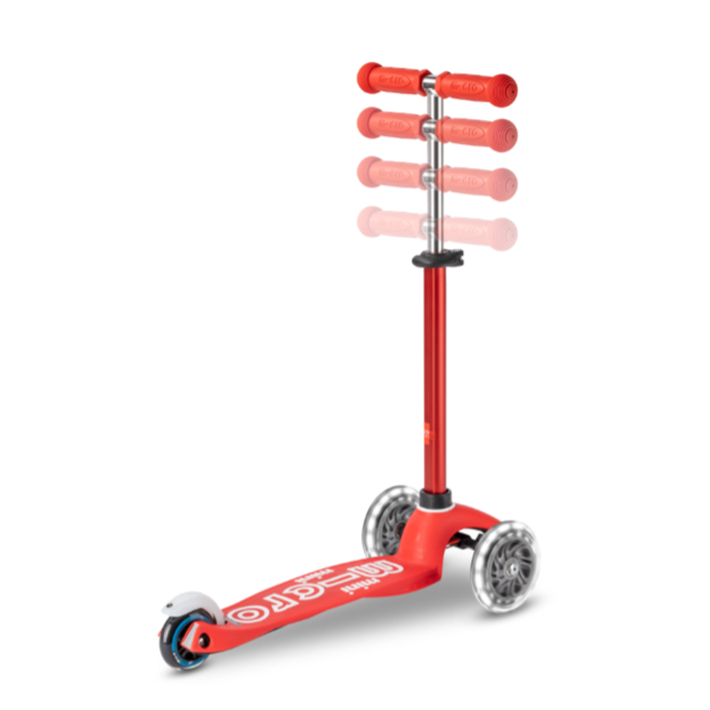 Micro Dječiji romobil Mini Deluxe Foldable LED Red slika 3