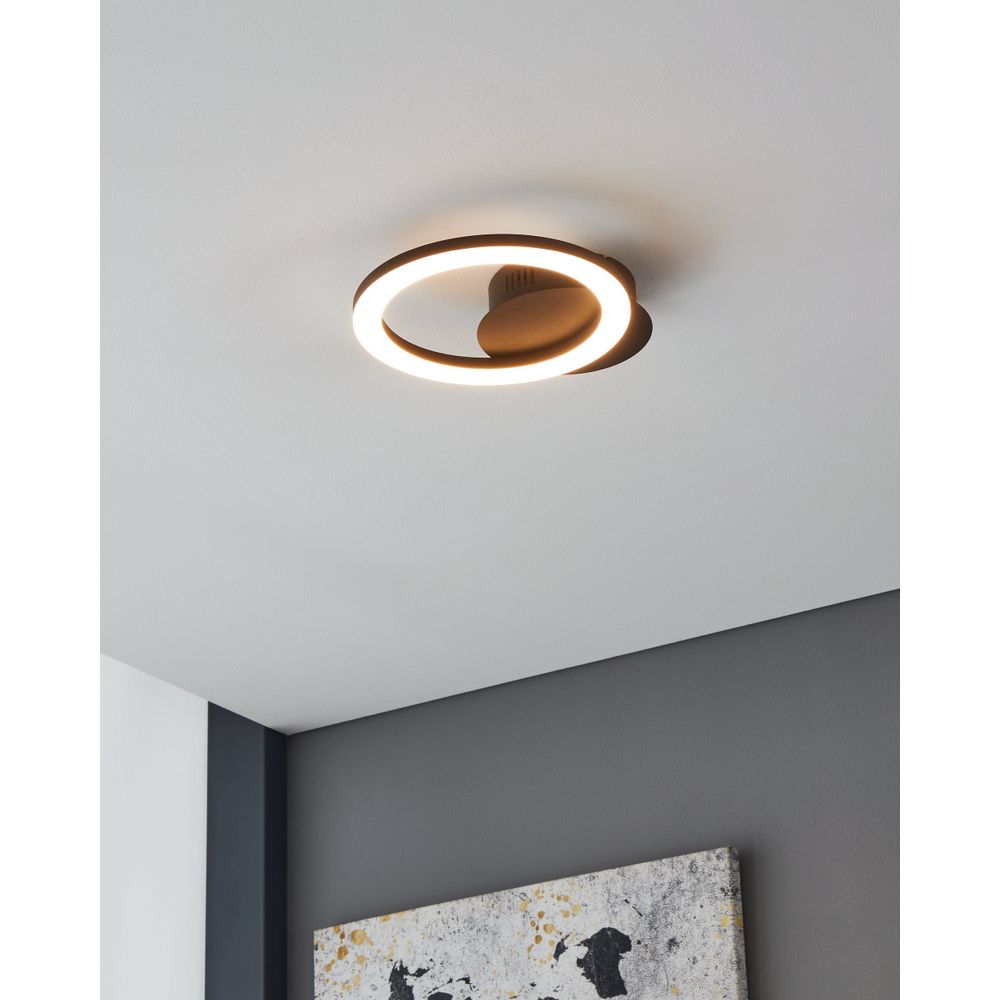 Eglo zidna lampa PARRAPOS-Z, LED, 12W, dimabilna, bijela/crna slika 2