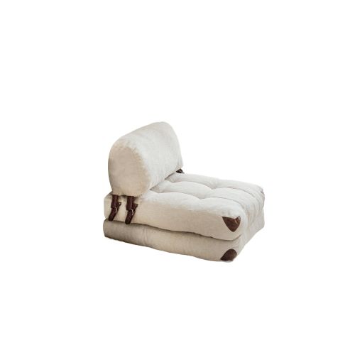 Atelier Del Sofa Kauč na razvlačenje, Fold Teddy - Cream slika 7