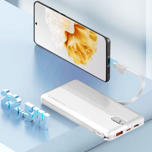 LDNIO POWER BANK 10000mAh 22,5W 5V 3A 1 PORT (1A) + 2 CABLE (1C1L) PQ13 slika 6