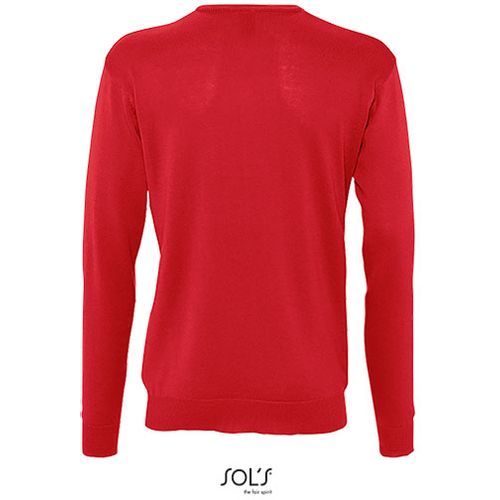 GALAXY MEN muški džemper na V izrez - Crvena, L  slika 6