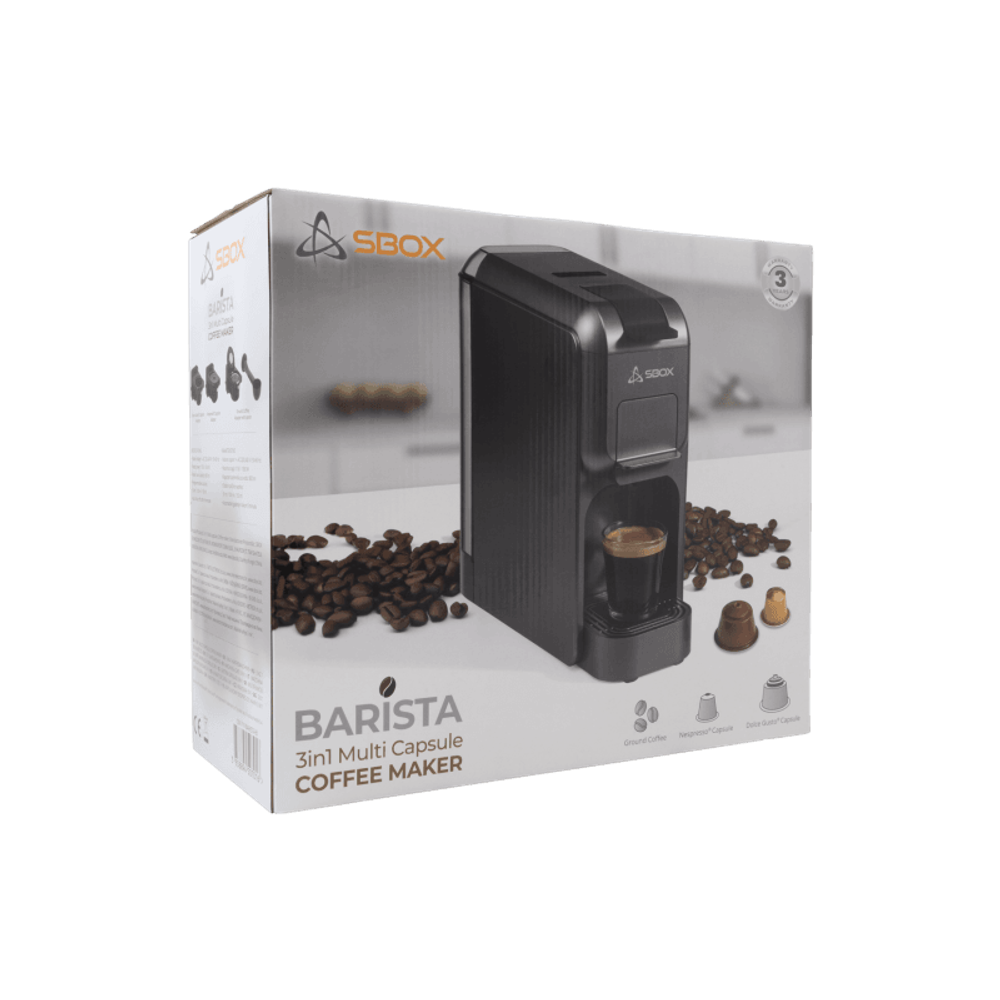 SBOX Coffee aparat 3u1 CM-719 BARISTA, crni slika 7