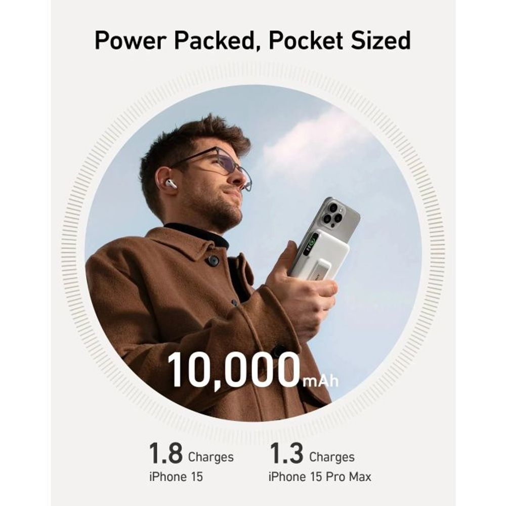 Anker MagGo 633 10k power bank bijela slika 3
