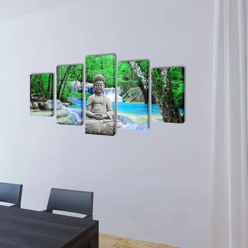 Zidne Slike na Platnu s Printom Buddha 200 x 100 cm slika 2