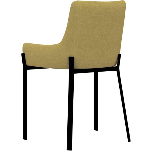 Blagovaonske stolice od tkanine 4 kom žute slika 5