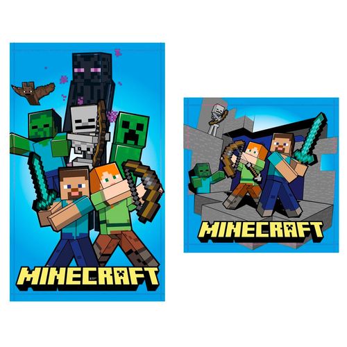 Minecraft set 2 cotton towels slika 1