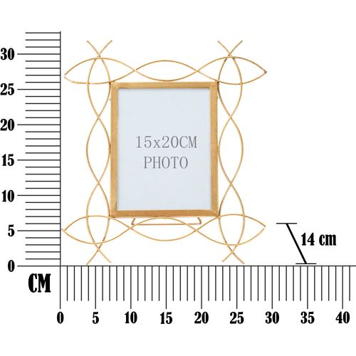 Mauro Ferretti Metalni okvir glam x cm 29,5x14x32 (veličina fotografije 15x20) slika 6