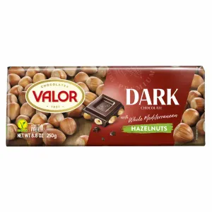 Valor čokolada Dark lješnjaci 250 g