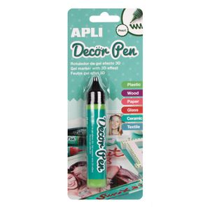 Marker Apli decor pen 3d efekt pearl zeleni 15008