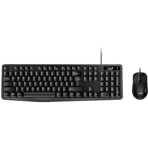 GENIUS KM-170 USB YU crna tastatura+ USB crni miš slika 1