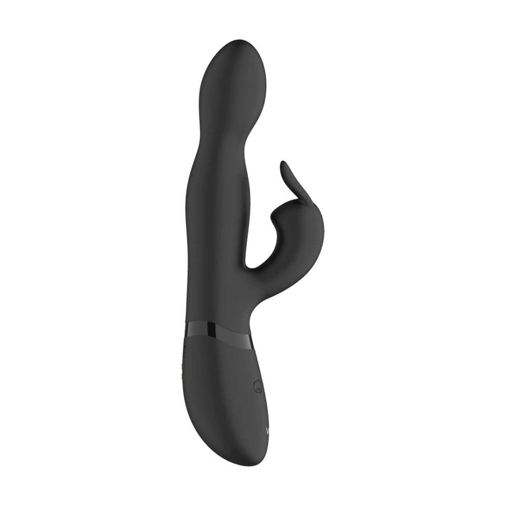 VIVE by Shots Niva - Rotirajući rabbit vibrator - crni slika 6