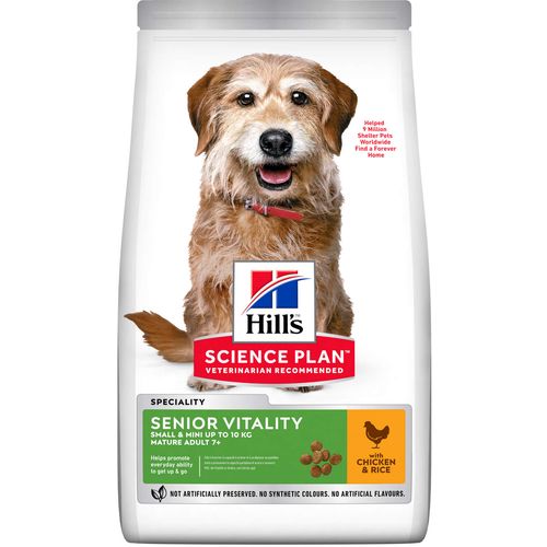 Hill's Science Plan Senior Vitality Small & Mini Mature Adult hrana za pse sa Piletinom i Pirinčem, 6 kg slika 2