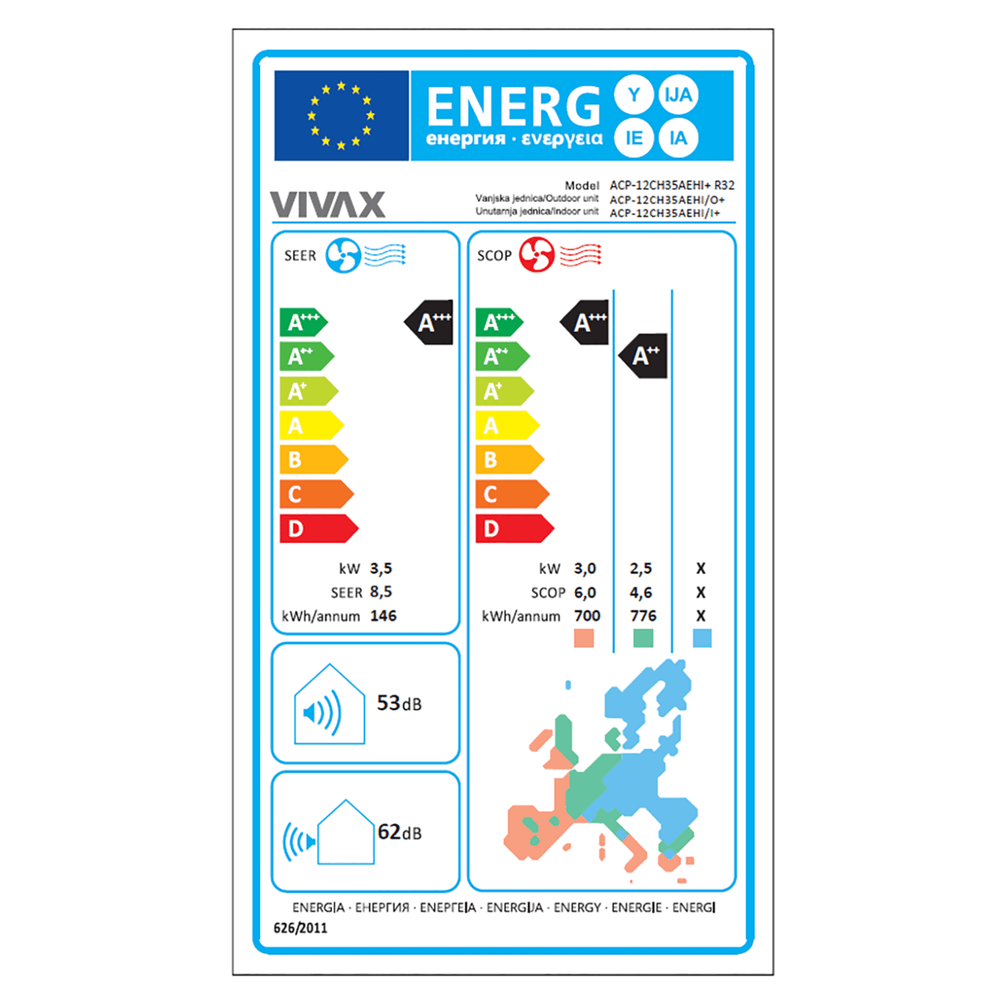 Vivax Klima uređaj ACP-12CH35AEHI+ R32 slika 4