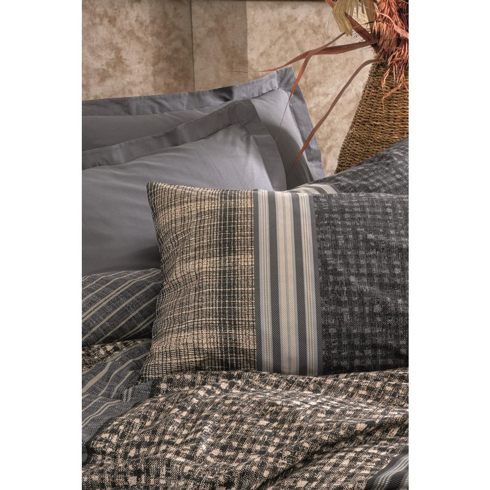Timbre - Anthracite Anthracite Ranforce Double Quilt Cover Set slika 2