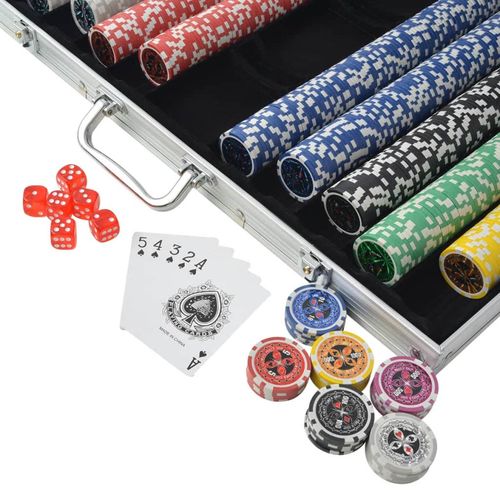 Set za Poker s 1000 Laserskih Žetona Aluminijum slika 12